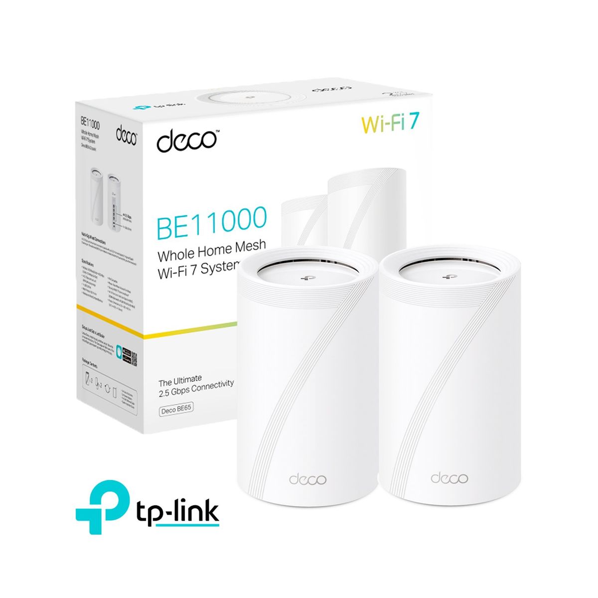 TP LINK - Tp-Link Deco BE65 2 Pack Mesh Sistema Wifi 7 BE11000