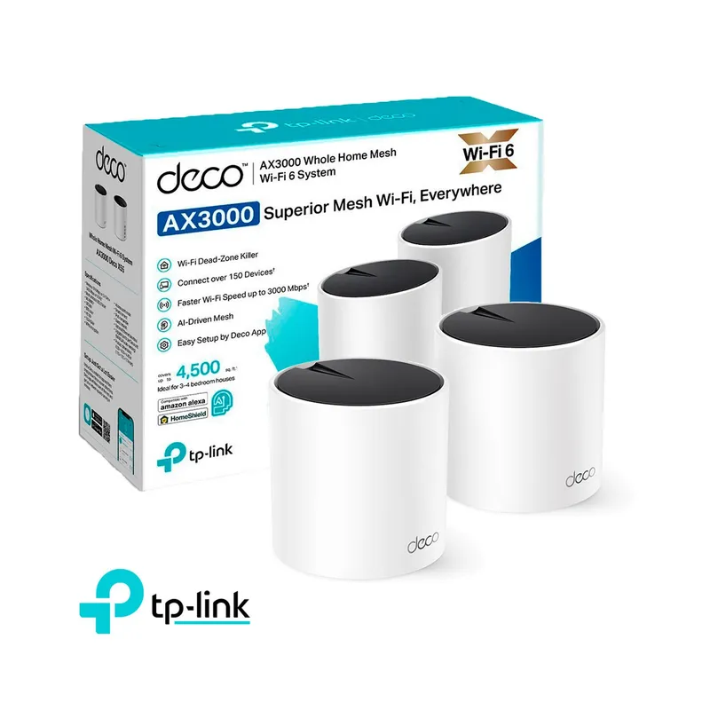 TP LINK - Tp-Link Deco X55 2 Pack Mesh Sistema Wifi 6 AX3000