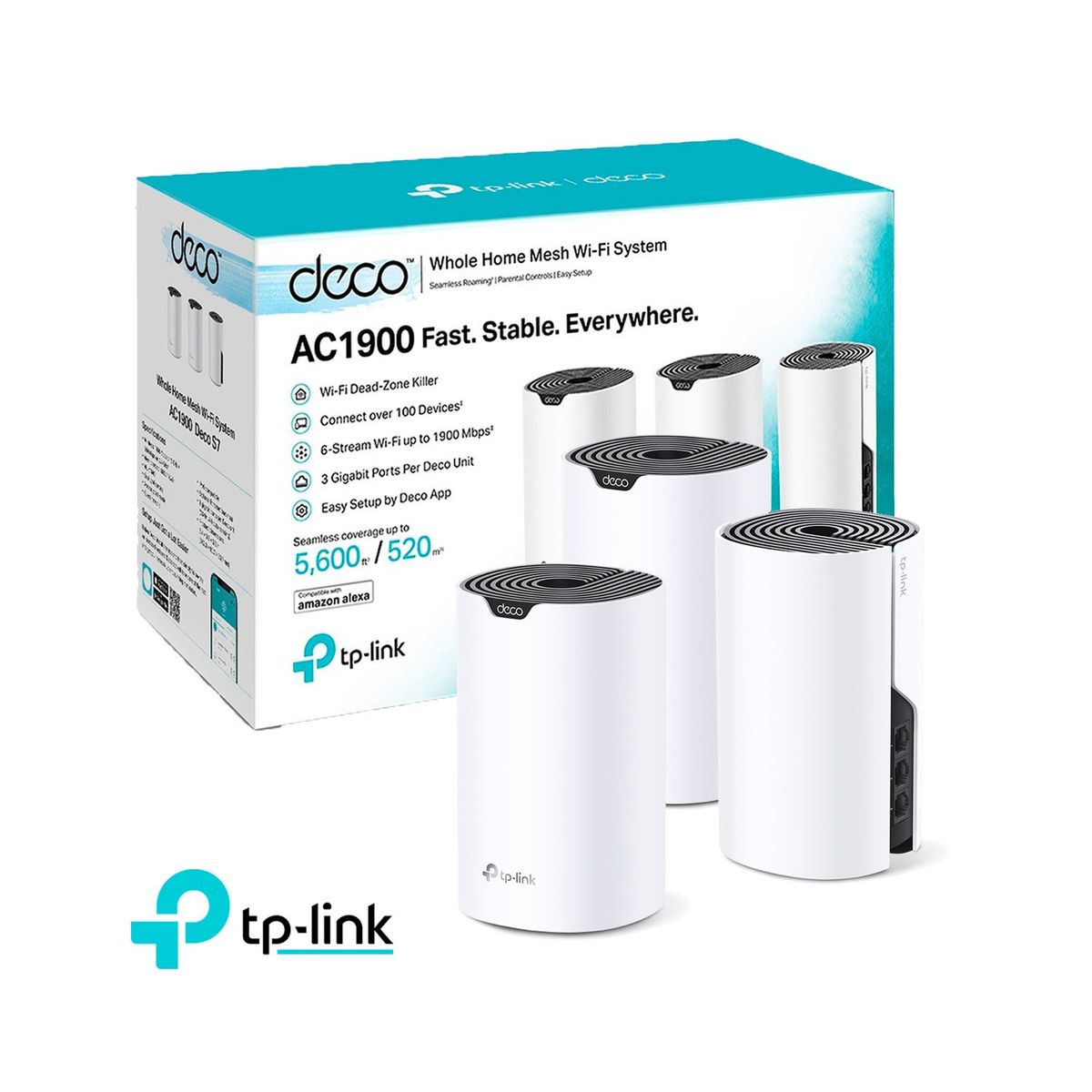 TP LINK - Tp-Link Deco S7 3 Pack Mesh Sistema Wifi 5 AC1900