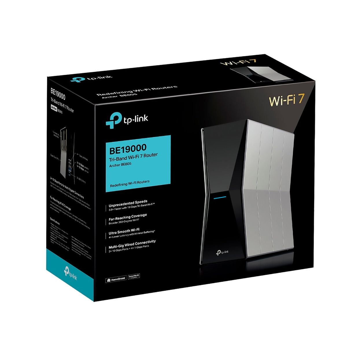 TP LINK - TP-Link Archer BE805 Wi-Fi 7 Router Tri-Band BE19000