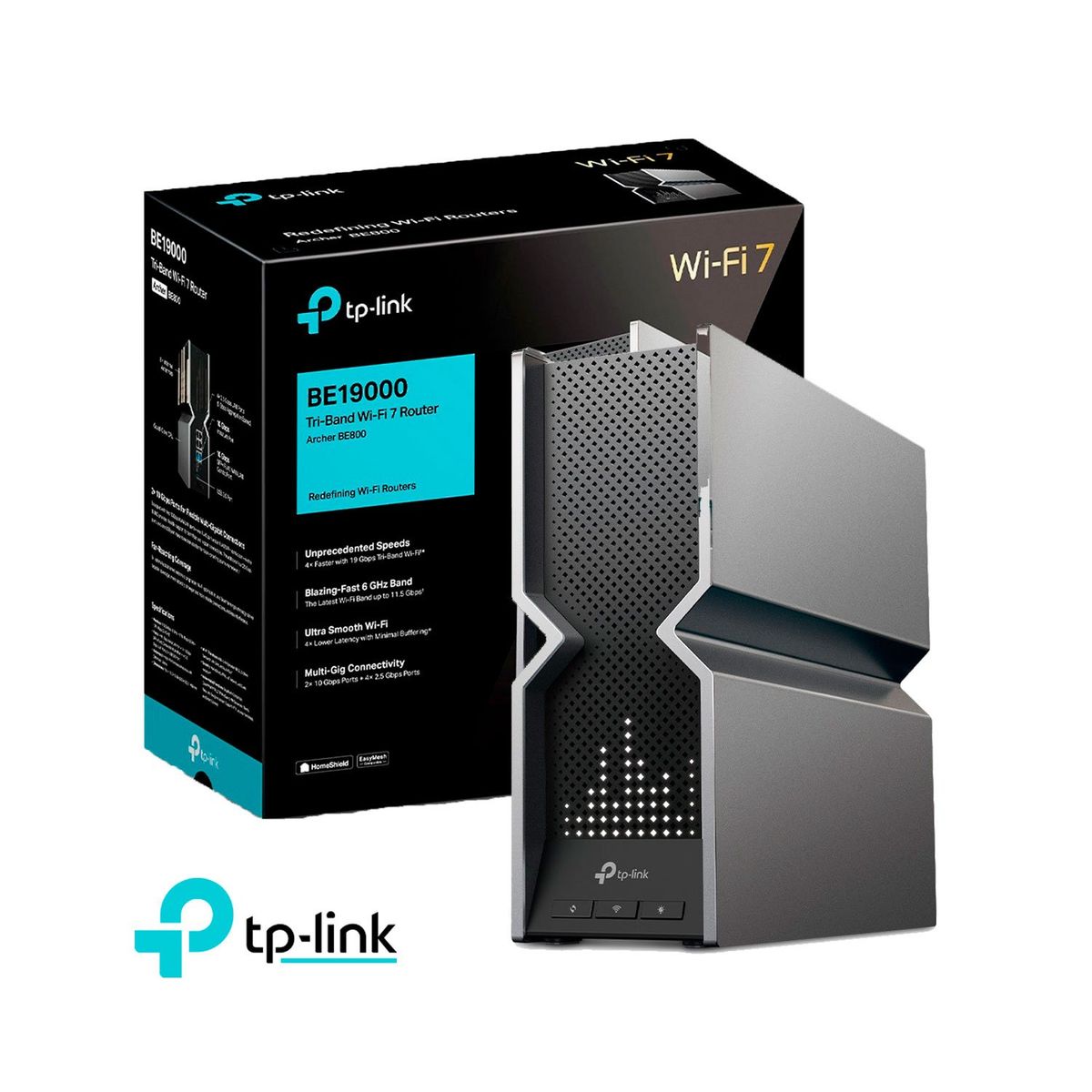 TP LINK - TP-Link Archer BE800 Wi-Fi 7 Router Tri-Band BE19000