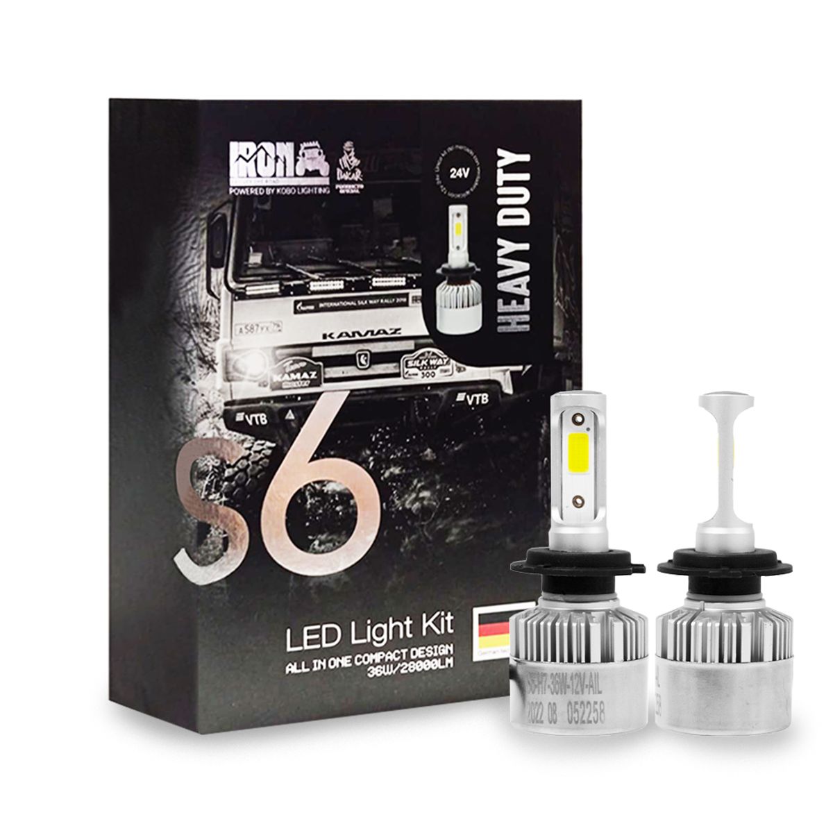 GENERICO - Kit Focos Led S6 Iron H7 Rally Dakar Especial 24v Camión Bus