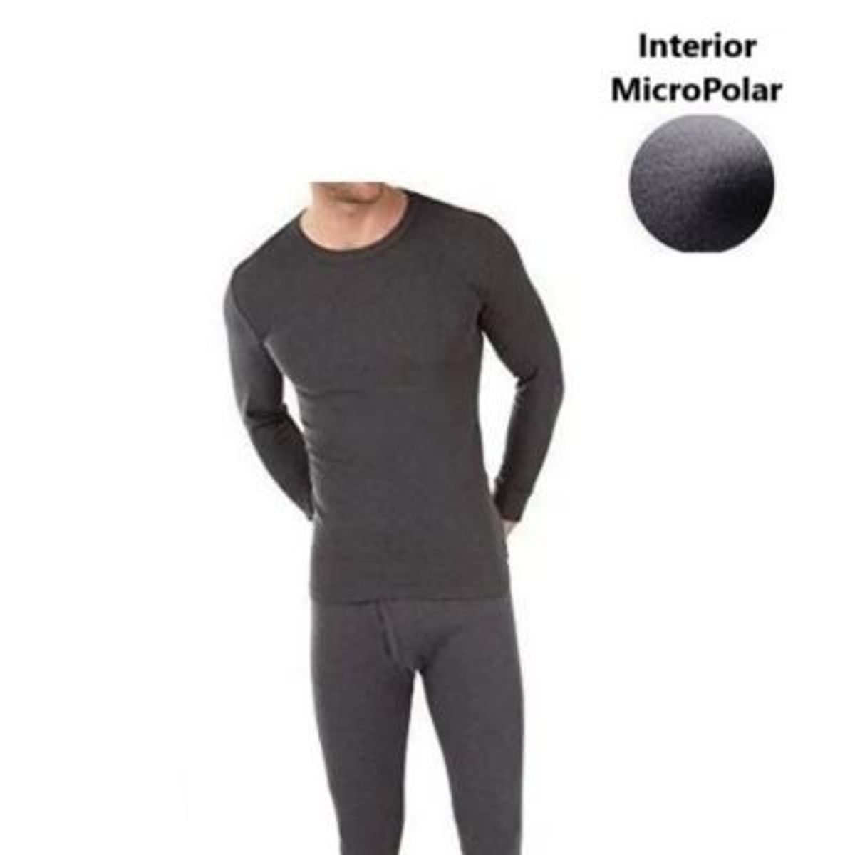 GENERICO - Polo Manga Larga Calentador Térmico Hombre Micro Polar