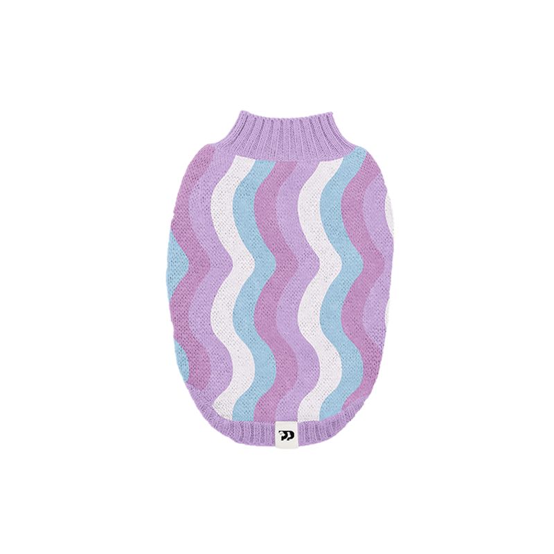 PRETTYPETS - SUETER ONDAS LILA L PARA MASCOTAS PRETTY PET