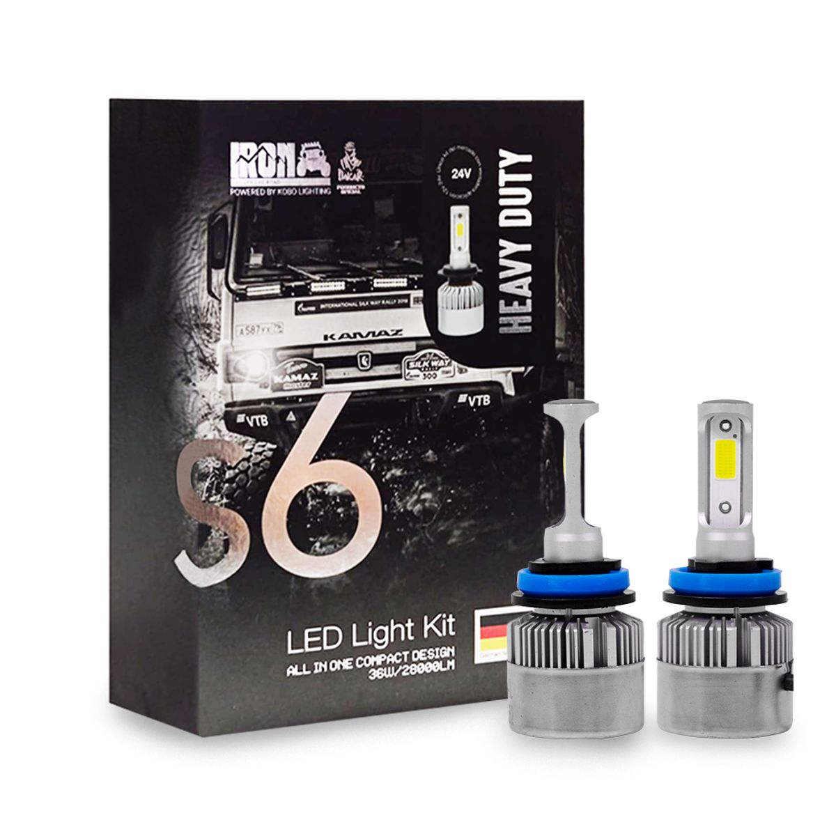 GENERICO - Kit Focos Led S6 Iron H11 Rally Dakar Especial 24v Camión Bus