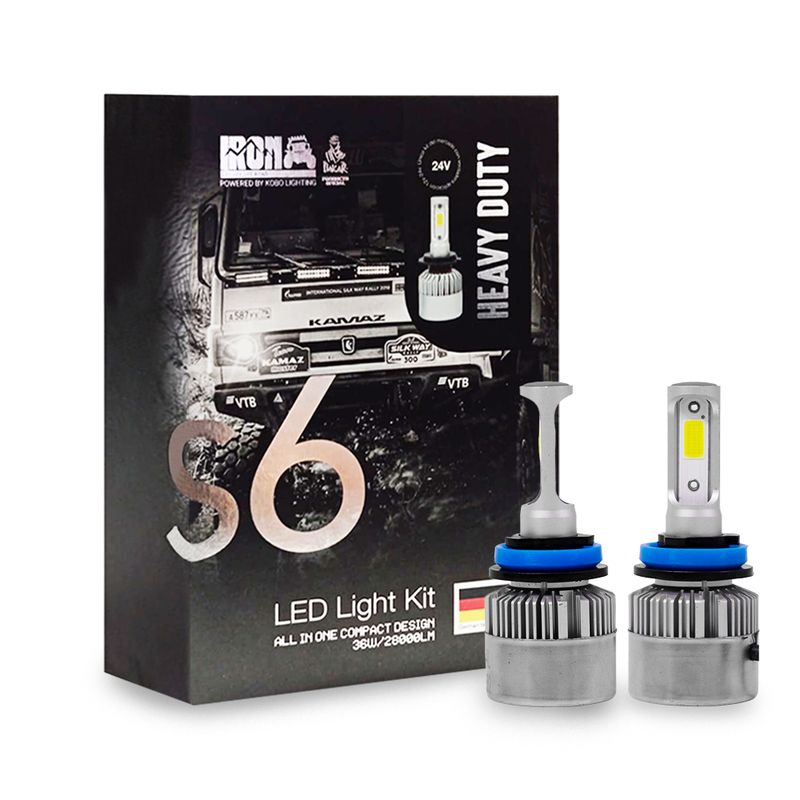 GENERICO - Kit Focos Led S6 Iron H11 Rally Dakar Especial 24v Camión Bus