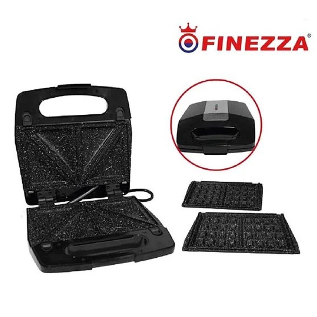FINEZZA - SANDWICHERA WAFLERA FINEZZA FZ-820WS PLACAS INTERCAMBIABLES