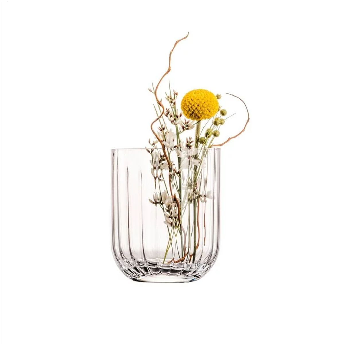 SCHOTT ZWIESEL - Florero de Vidrio Ø102cm Color Grafito Modelo Twosome  SCHOTT ZWIESEL