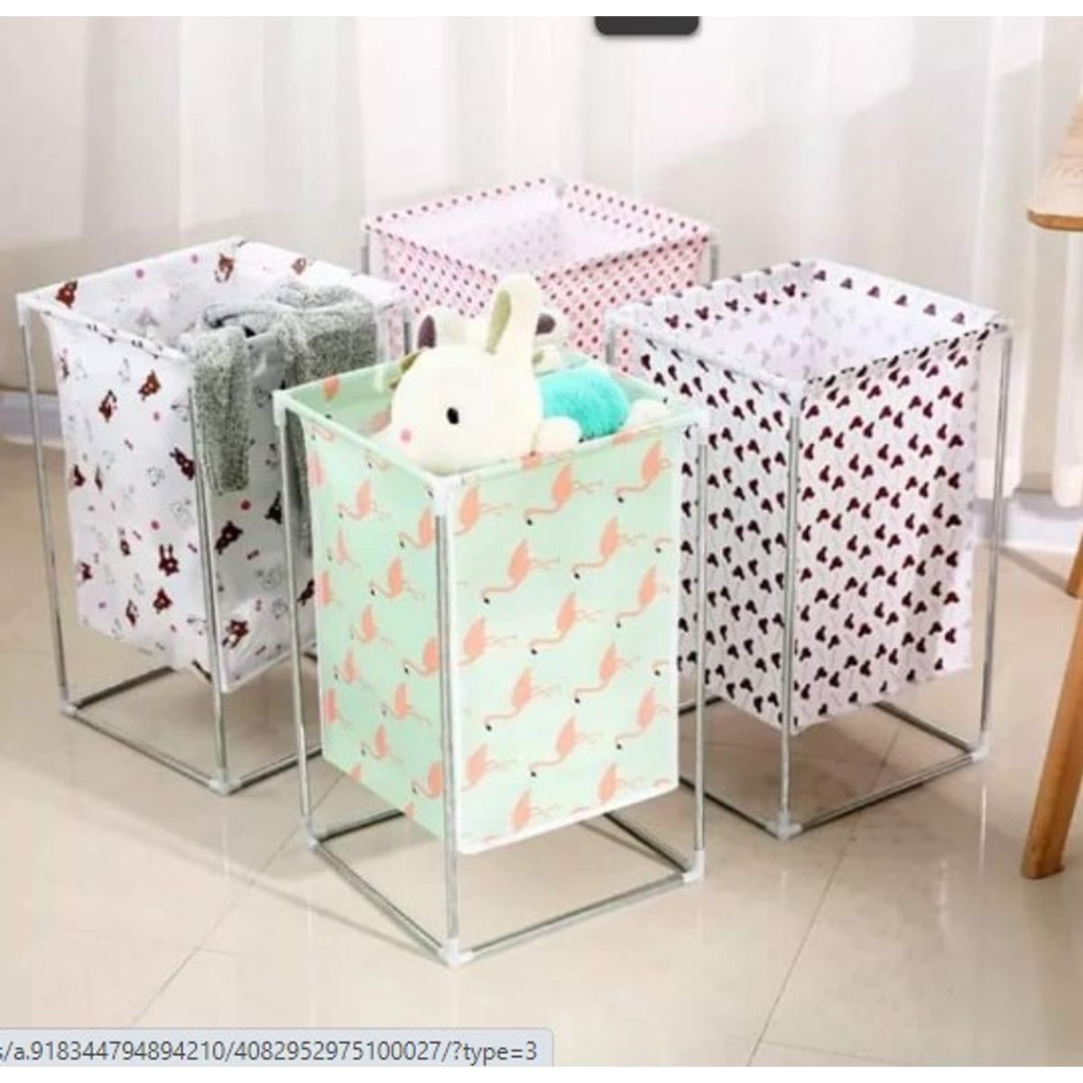 GENERICO - Cesta plegable para ropa sucia kawaii tendencia