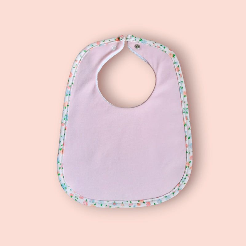 GENERICO - Babero en algodón pack x 3 para bebé niña - Multicolor