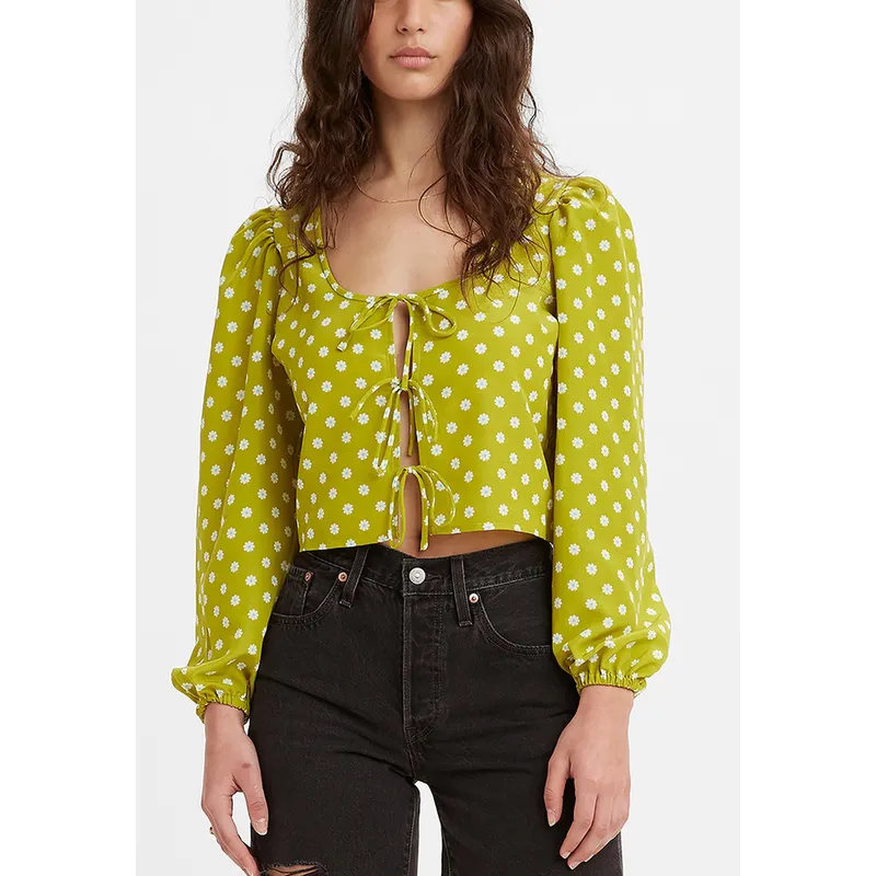 LEVIS - Blusa Mujer Gráfica Verde Levis