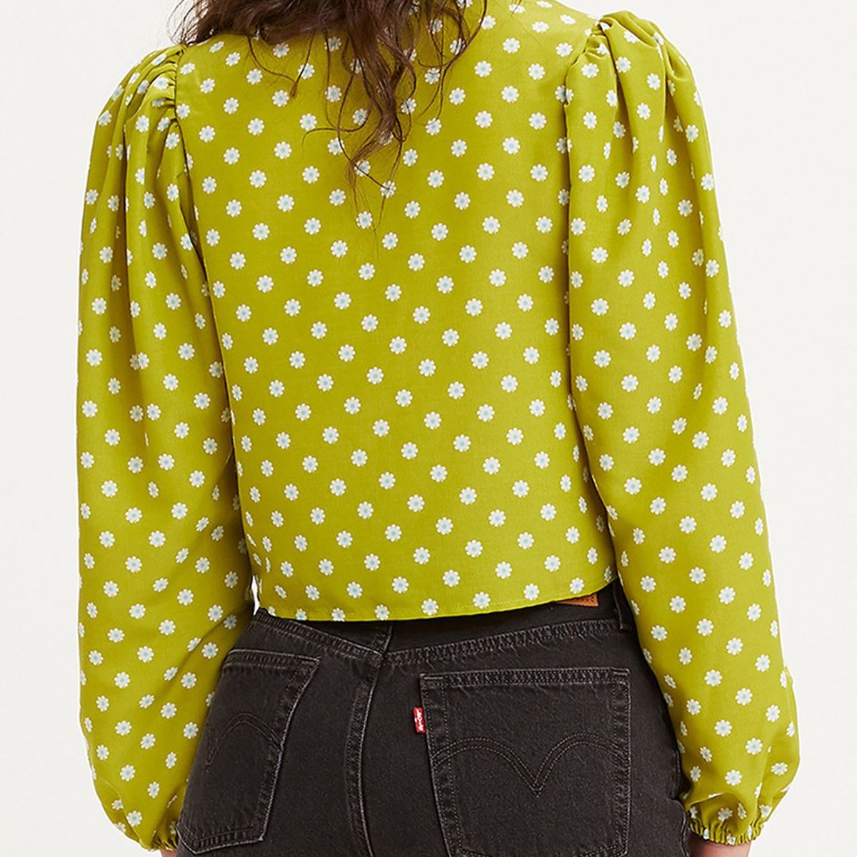 LEVIS - Blusa Mujer Gráfica Verde Levis