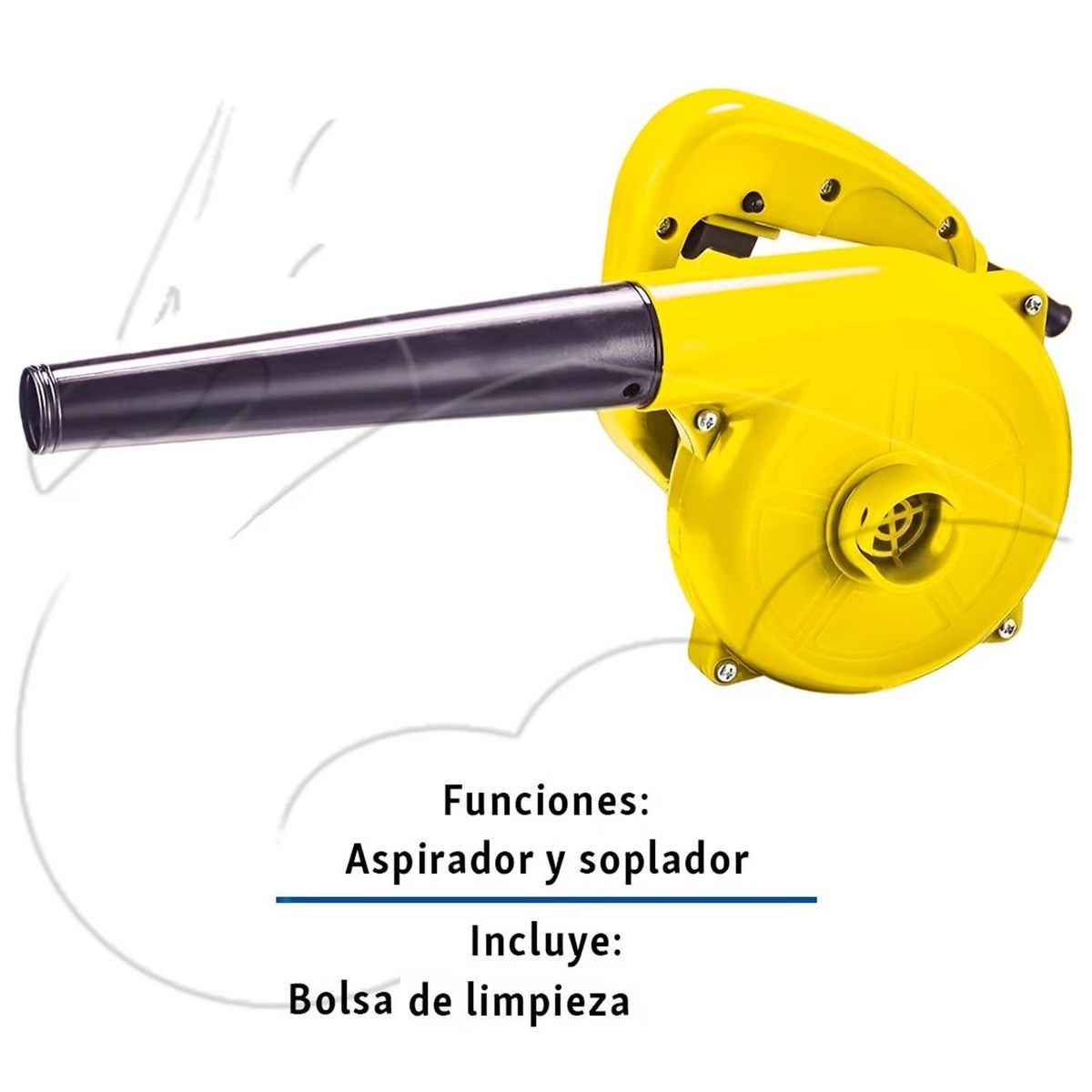 GENERICO - Soplador y Aspirador de aire 600W Para Casa Auto Hojas Aleatorio