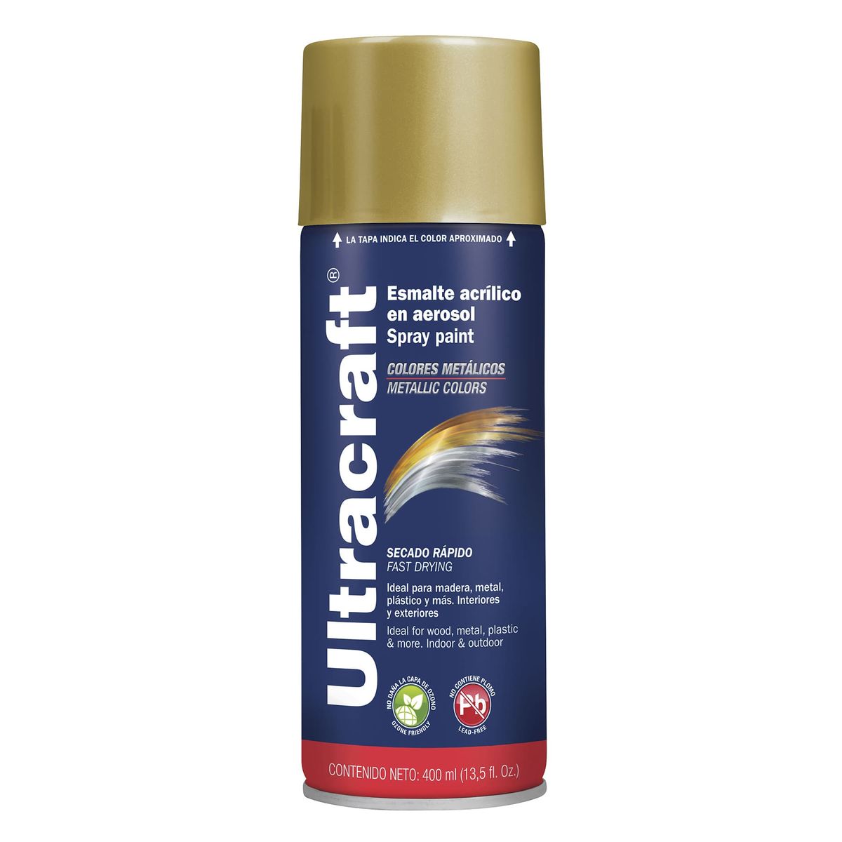 GENERICO - Pintura spray color Oro premiun Ultracraft