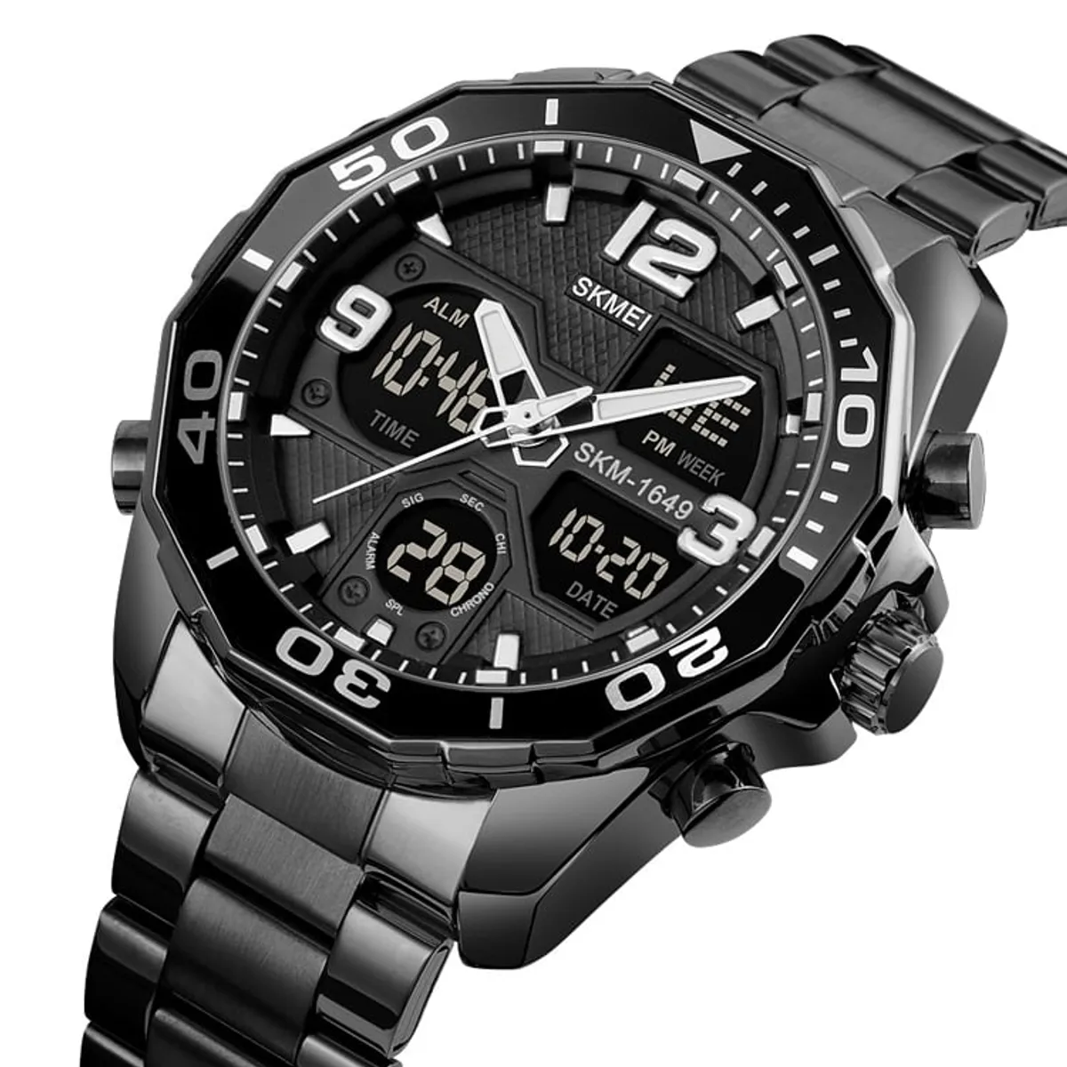 SKMEI - Reloj Skmei 1649 Negro original Analogo y Digital_.