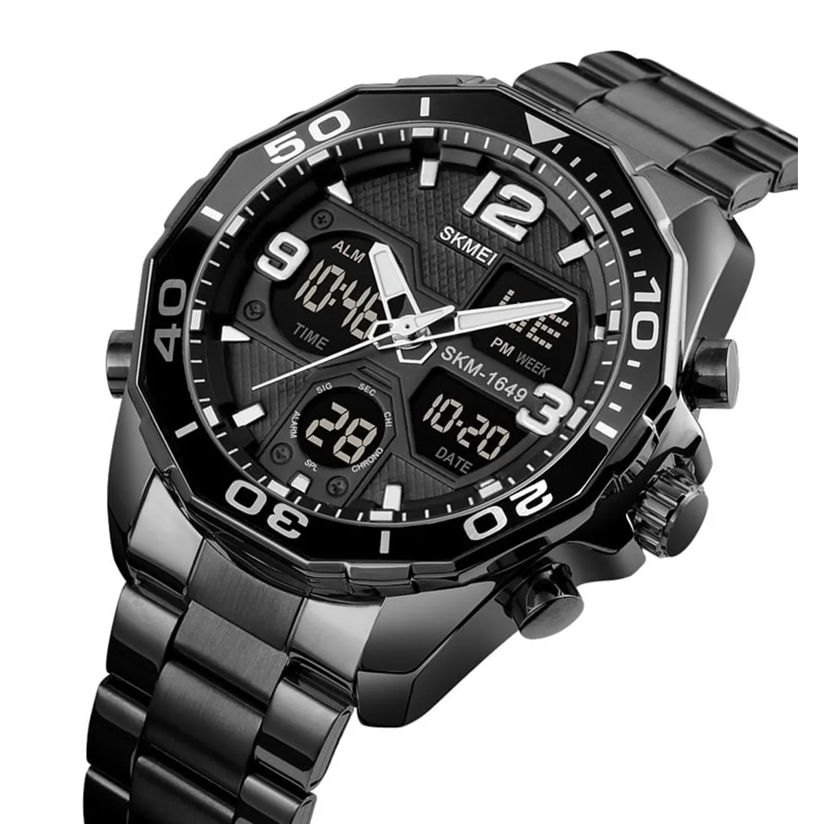 SKMEI - Reloj Skmei 1649 Negro original Analogo y Digital_.