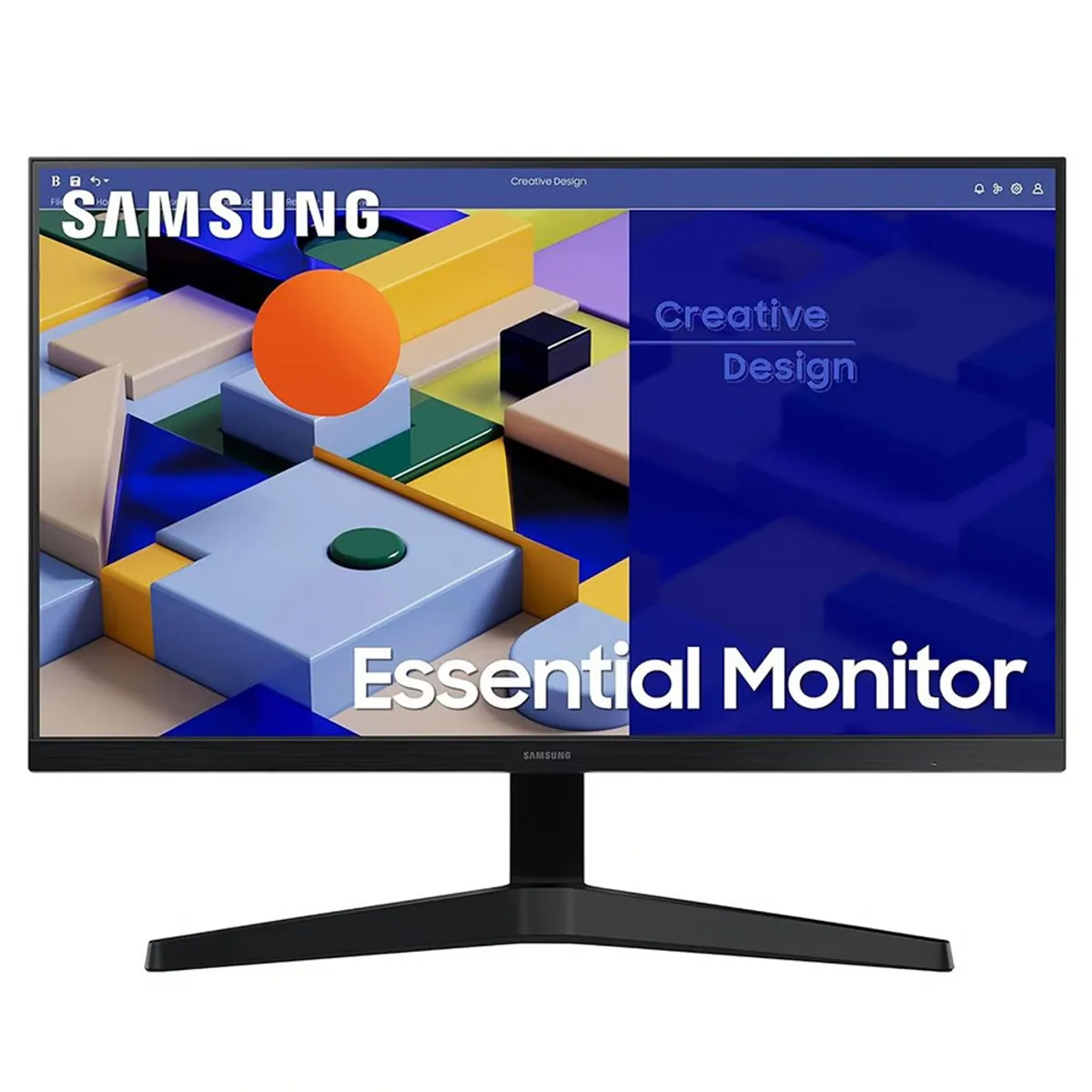 SAMSUNG - MONITOR SAMSUNG FHD ESSENTIAL S3 PLANO IPS 24 75HZ LS24C310EALXPE