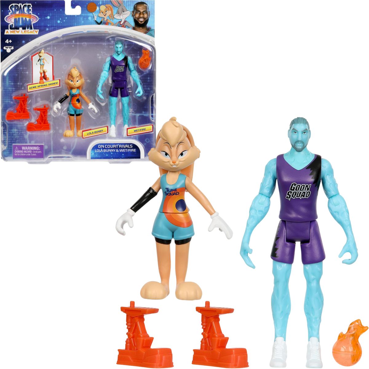 SPACE JAM - Space Jam - Lola Bunny y Wet/Fire pack 2 Figuras de acción
