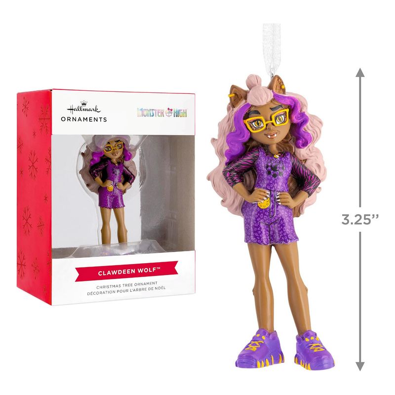 HALLMARK - Monster High - Clawdeen Wolf -  Adorno de Navidad Ornamento