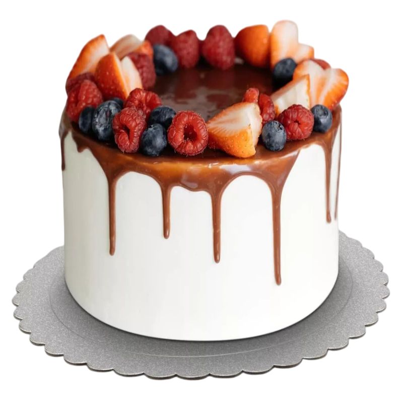 GENERICO - 50 Bases Plateadas de Torta Pastel de 22 cm. para Repostería