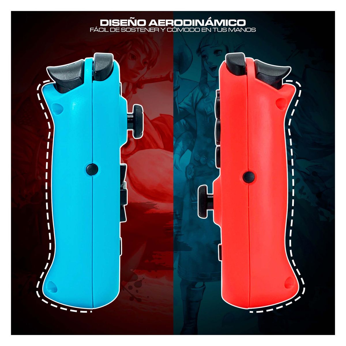 DOBE - Controles tipo Joy Con Izquierdo Derecho Compatible Nintendo Switch