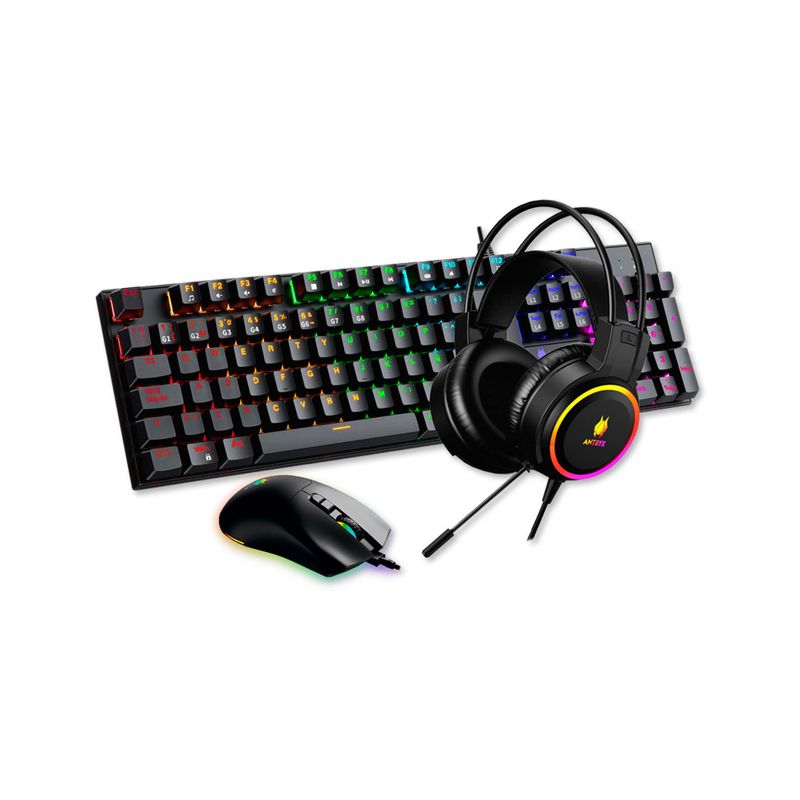 ANTRYX - KIT GAMING ANTRYX GC-3100 X3 BLACK TECLADO SWITCH