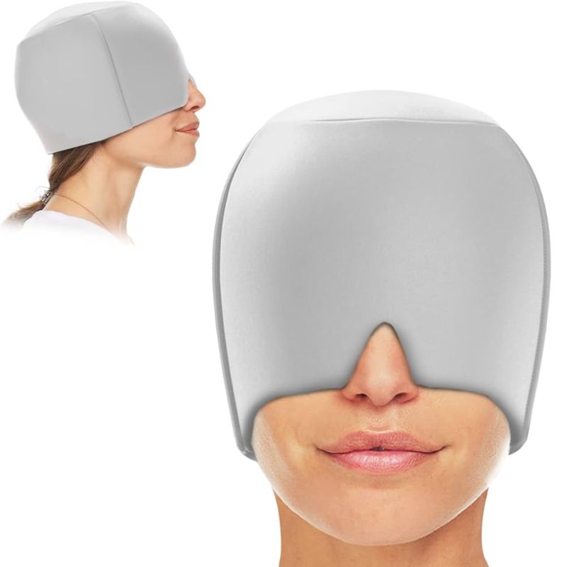 GENERICO - Gorro De Gel Para Alivio De La Migraña - Plomo