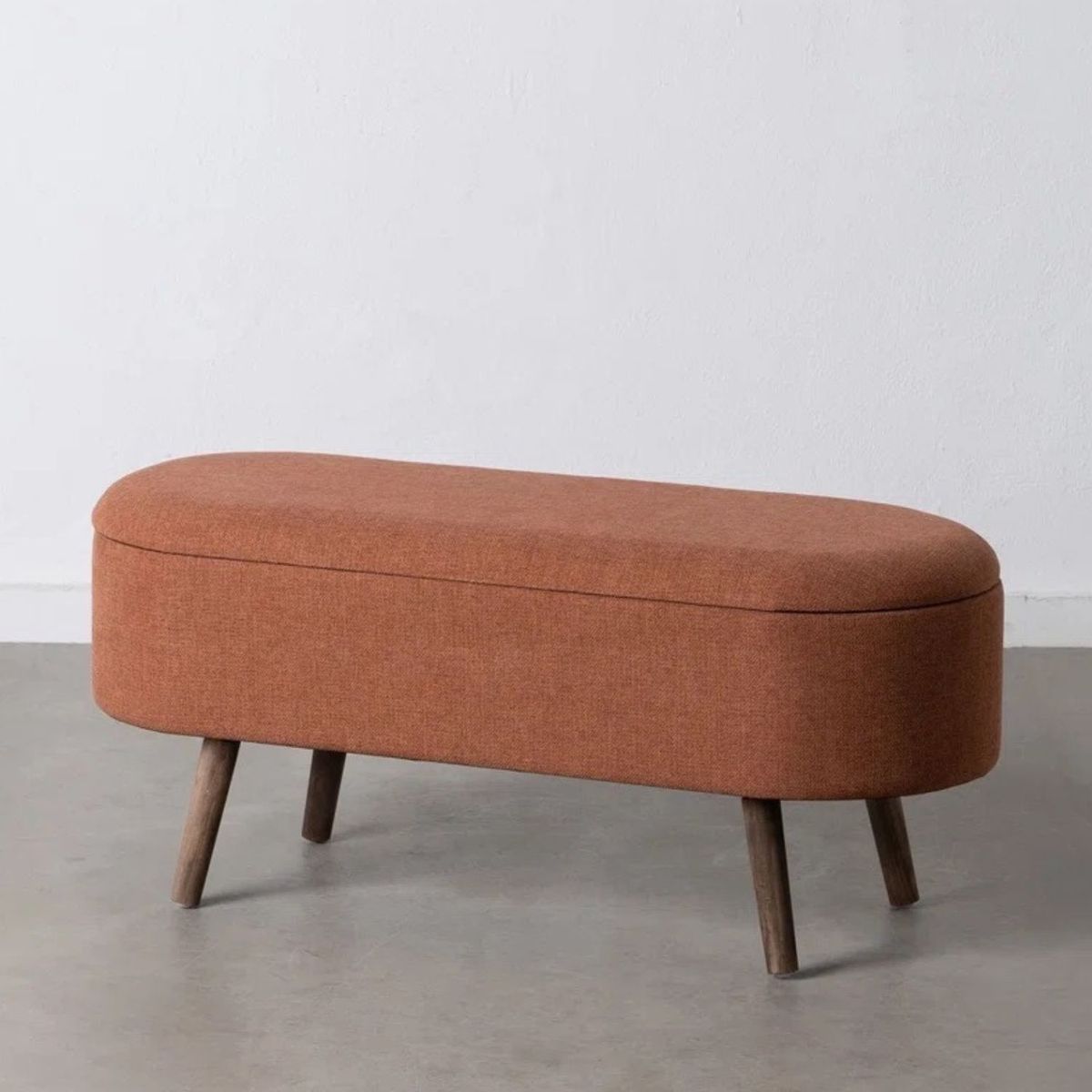 GENERICO - Banqueta Baúl Olivar Teja Decoban Hogar