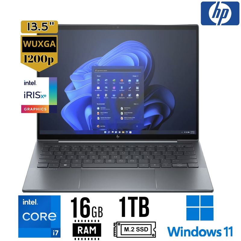 HP - Laptop HP DRAGONFLY G4, Intel core i7-13va Gen. Ram 16GB, SSD 1TB, 13.5" LED WUXGA, Win 11