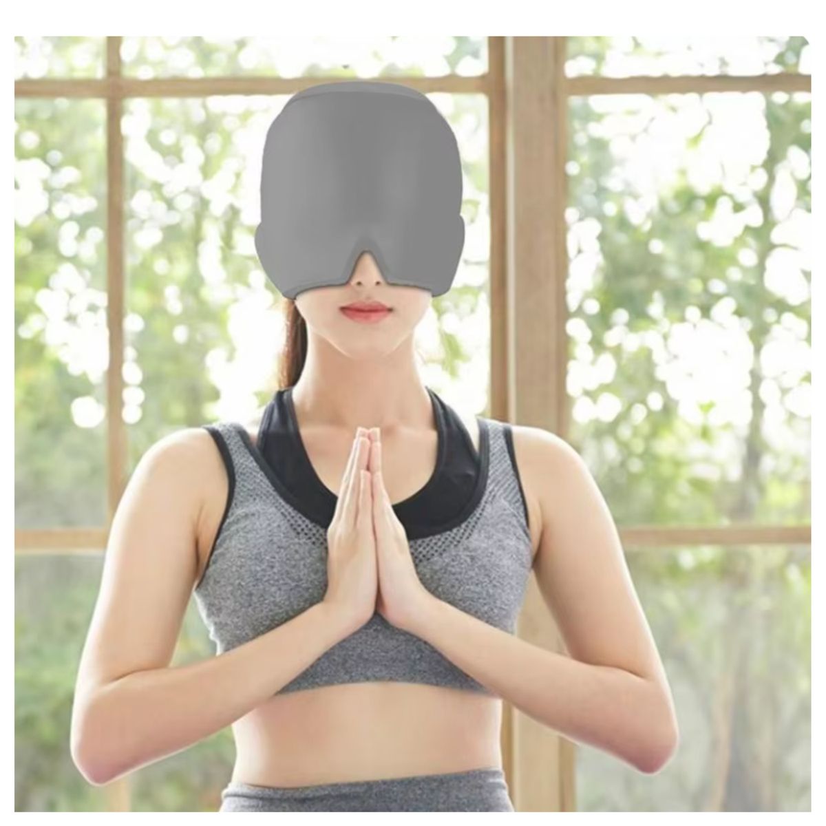 IMPORTADO MC - Gorro Terapéutico Estirable De Alivio De Migraña - Plomo