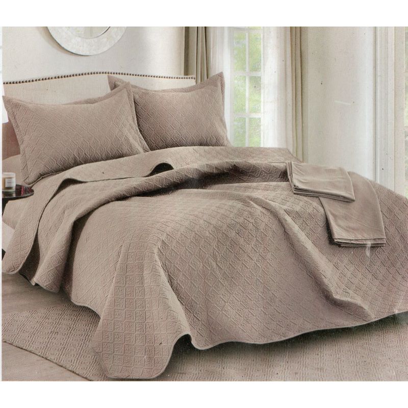 MINGDA - Set de Cubrecama + Juego de sabanas + fundas  2 Pz 100% Garantizado