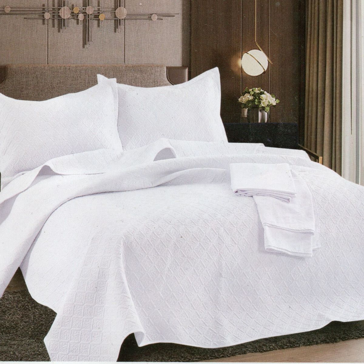 MINGDA - Set de Cubrecama + Juego de sabanas + fundas  2 Pz 100% Garantizado