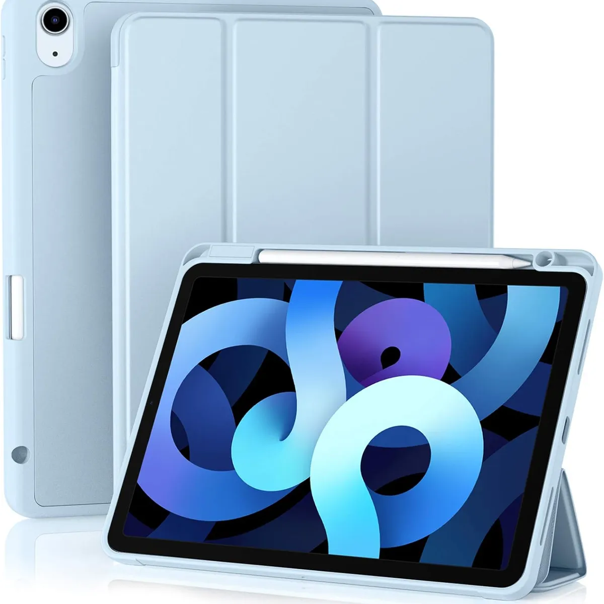 GENERICO - Funda Smart Case Para iPad Air 11" 2024 Chip M2 6ta Gen - Celeste