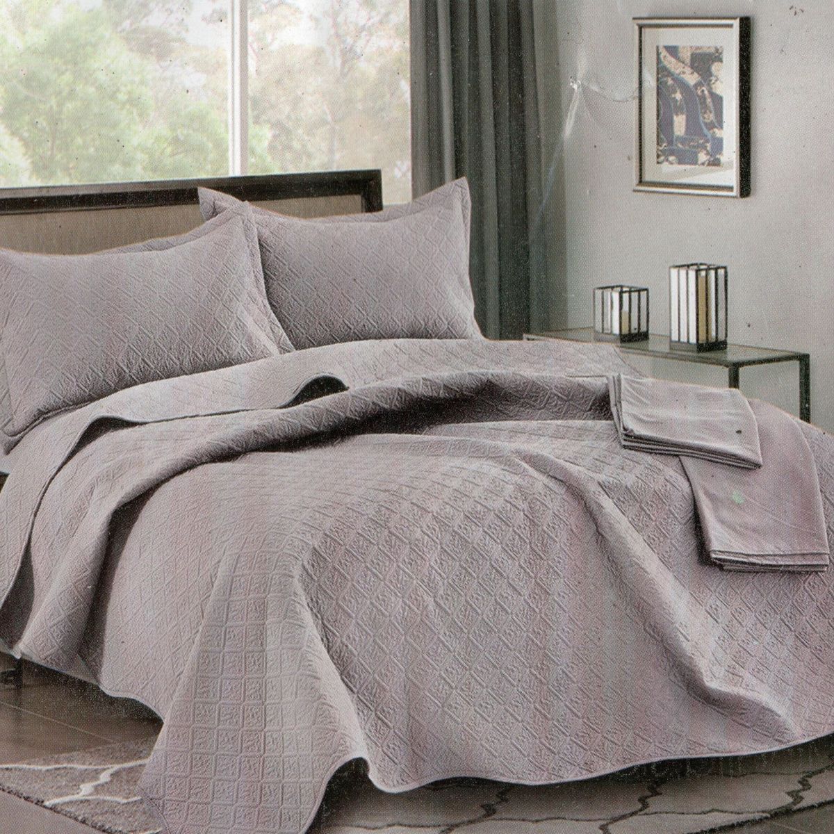 MINGDA - Set de Cubrecama + Juego de sabanas + fundas  2 Pz 100% Garantizado