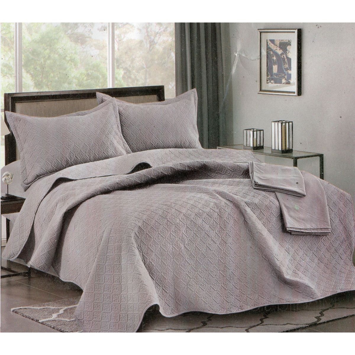 MINGDA - Set de Cubrecama + Juego de sabanas + fundas  2 Pz 100% Garantizado