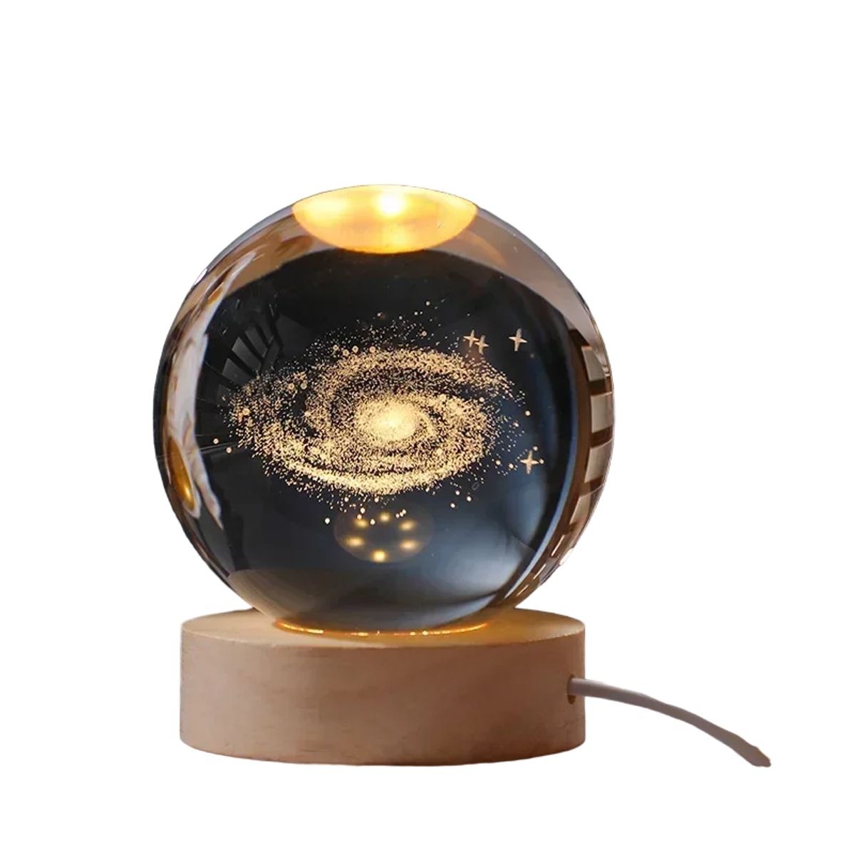 GENERICO - Lampara Led Esfera 3D Galaxia Adorno 8cm