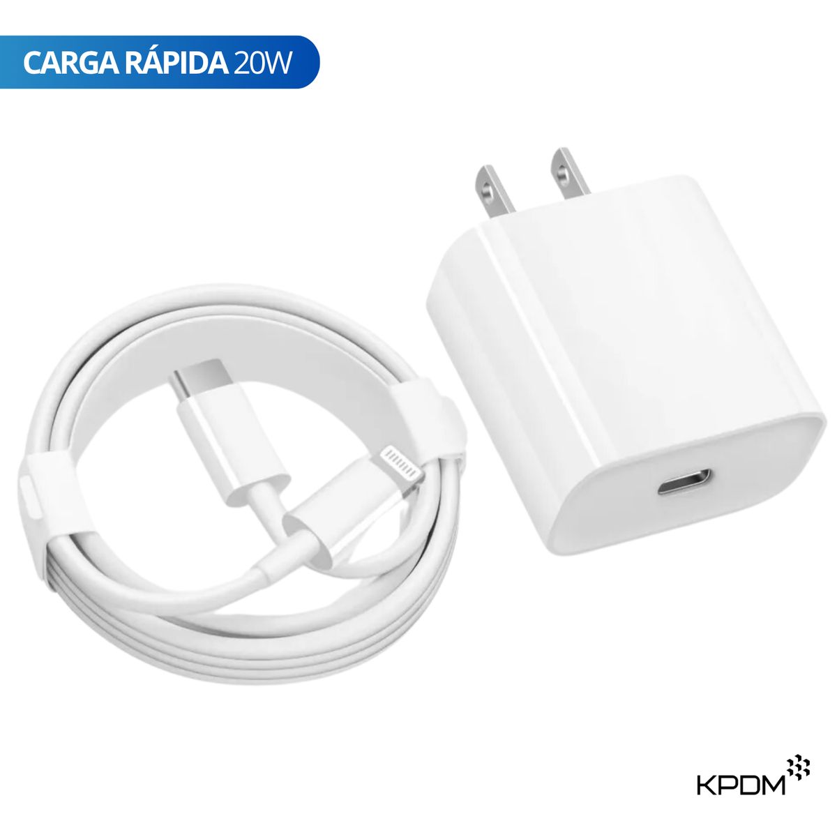 GENERICO - Cargador Para iPhone Carga Rápida 20W Lightning