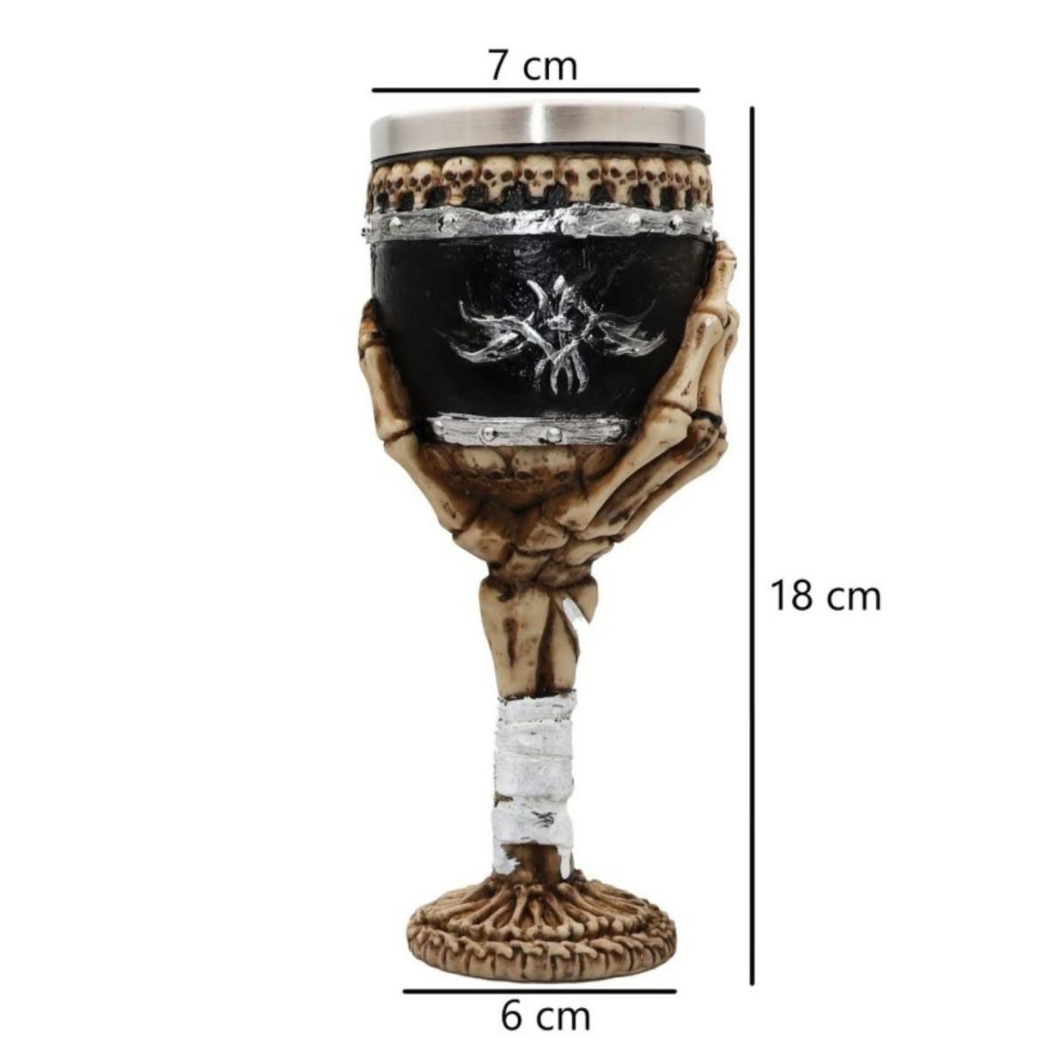 GENERICO - Copa Calavera Mano Vikingo 350ml