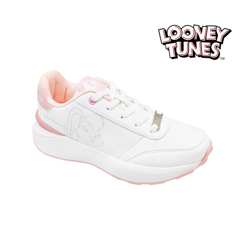 SNOOPY - Zapatillas Looney Tunes Urbanas Blancas Mujer Lola Bunny