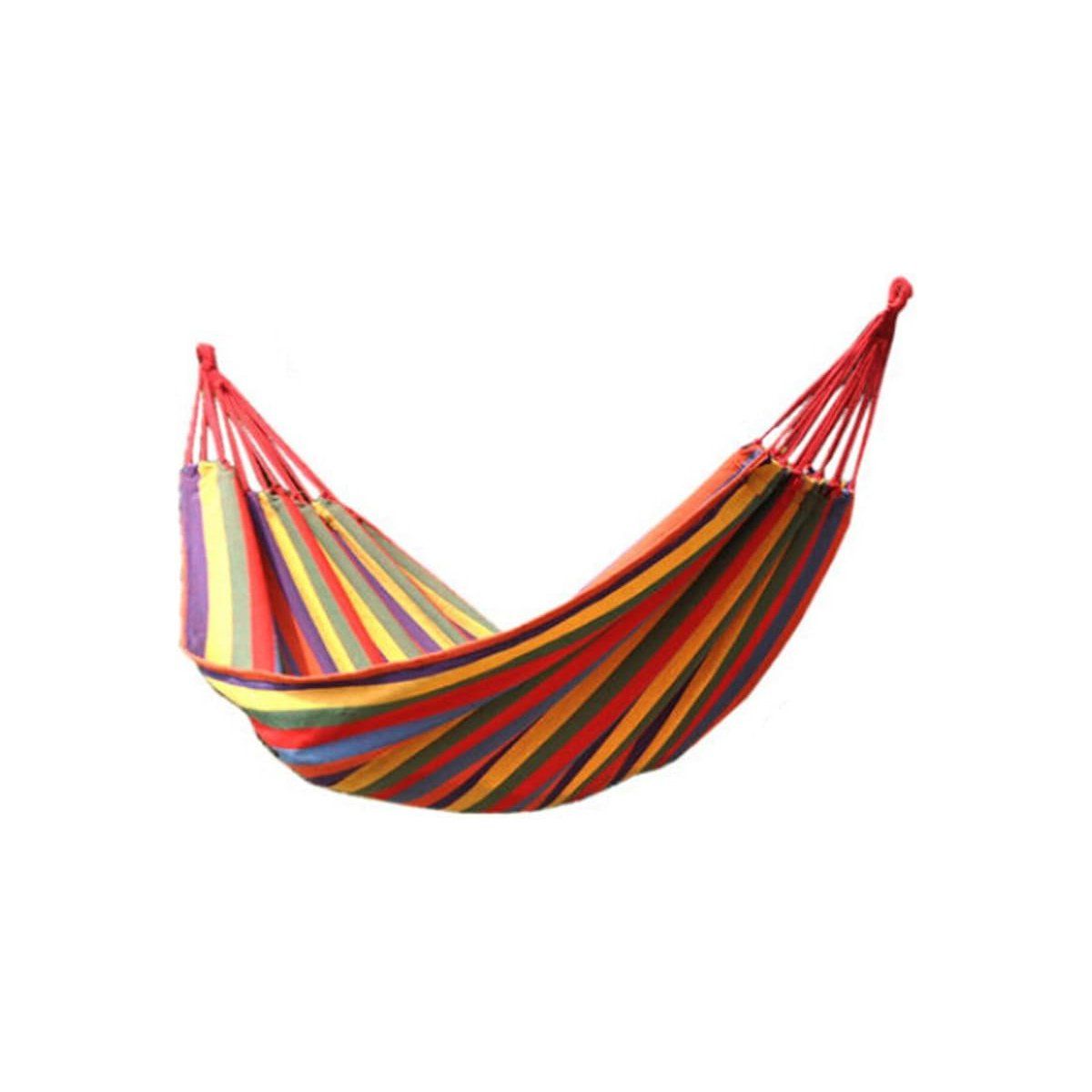 GENERICO - Hamaca De Algodón Grueso Con Extremos Reforzados - Arcoiris