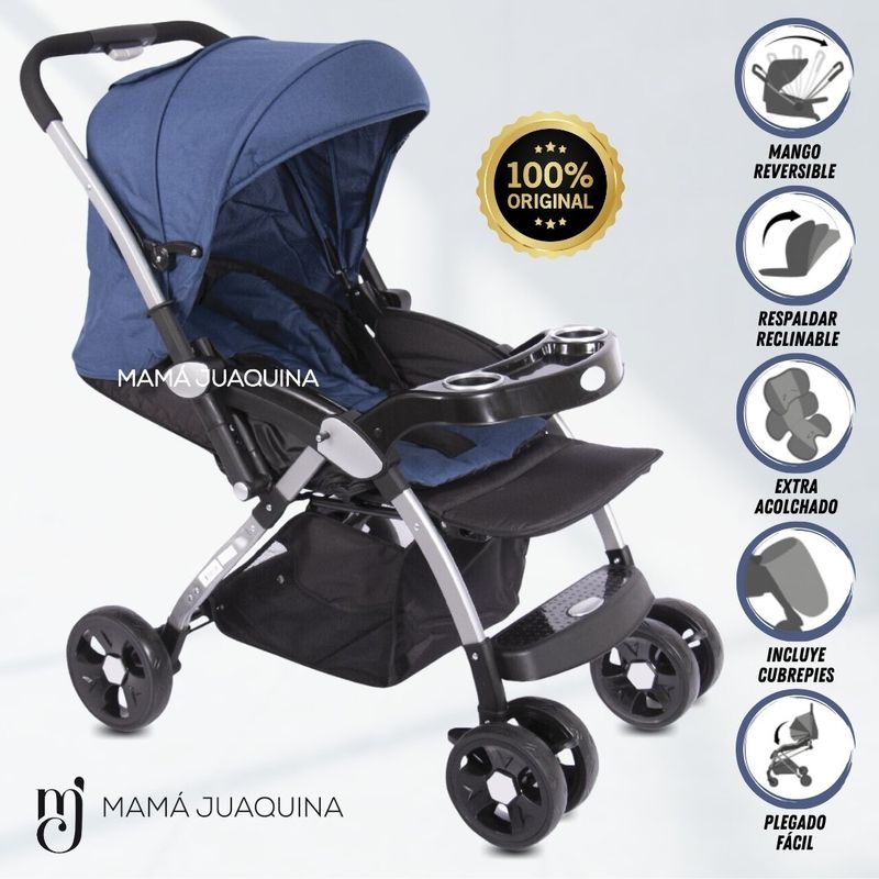 BABY - Coche Cuna de Lujo «JAZZ » Edición Limitada Blue