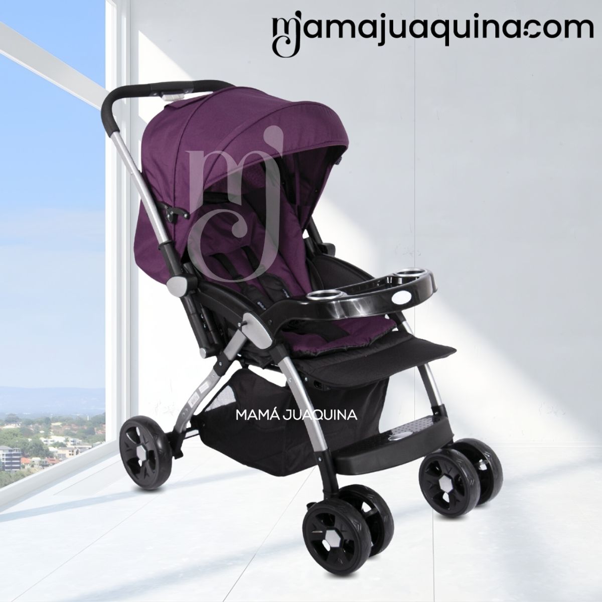 BABY - Coche Cuna de Lujo «JAZZ » Edición Limitada Purple