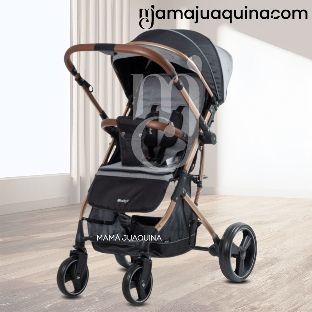 BABY - Coche Maleta «HI NOUR» de Lujo Gray