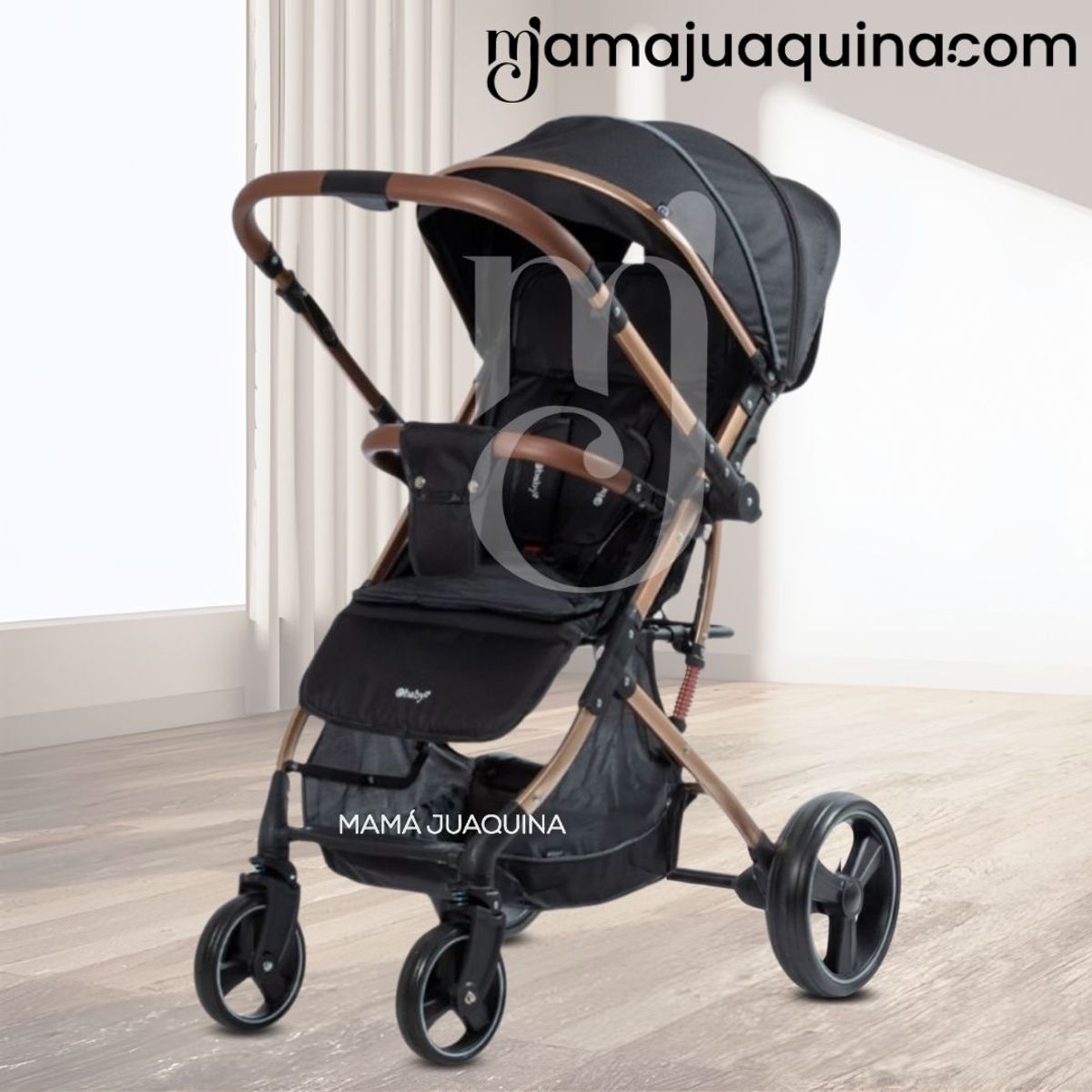 BABY - Coche Maleta «HI NOUR» de Lujo Black