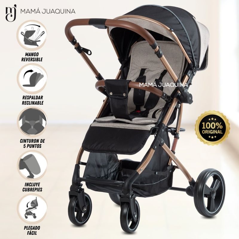 BABY - Coche Maleta «HI NOUR» de Lujo Beige