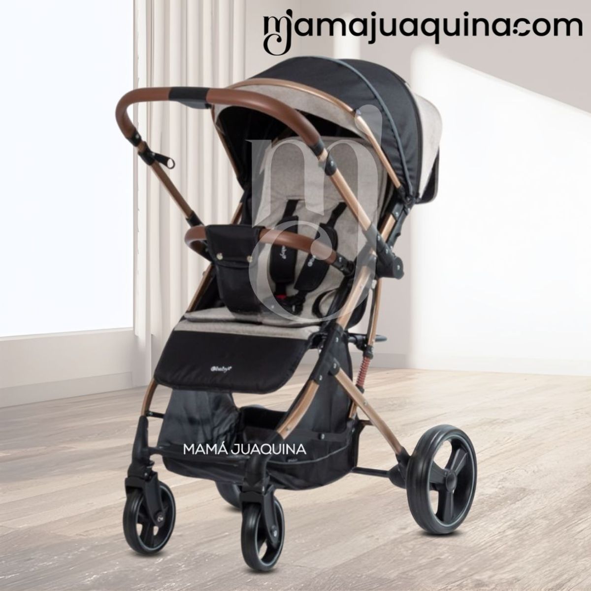 BABY - Coche Maleta «HI NOUR» de Lujo Beige