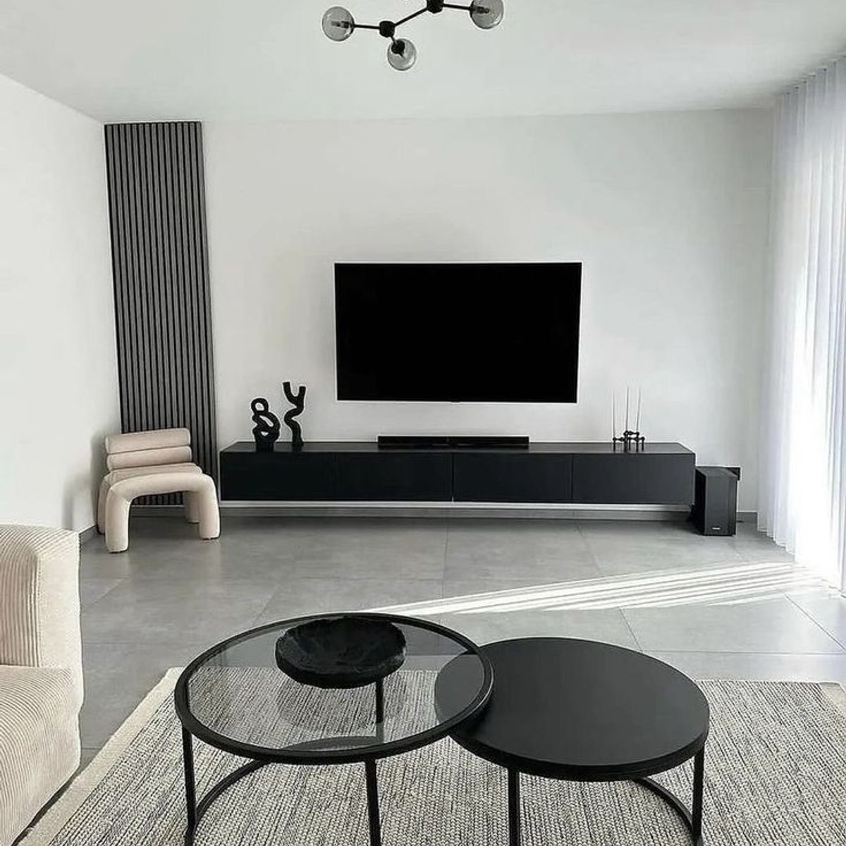 GENERICO - MESA DE CENTRO ECLIPSE VIDRIO Y MELAMINA FYA