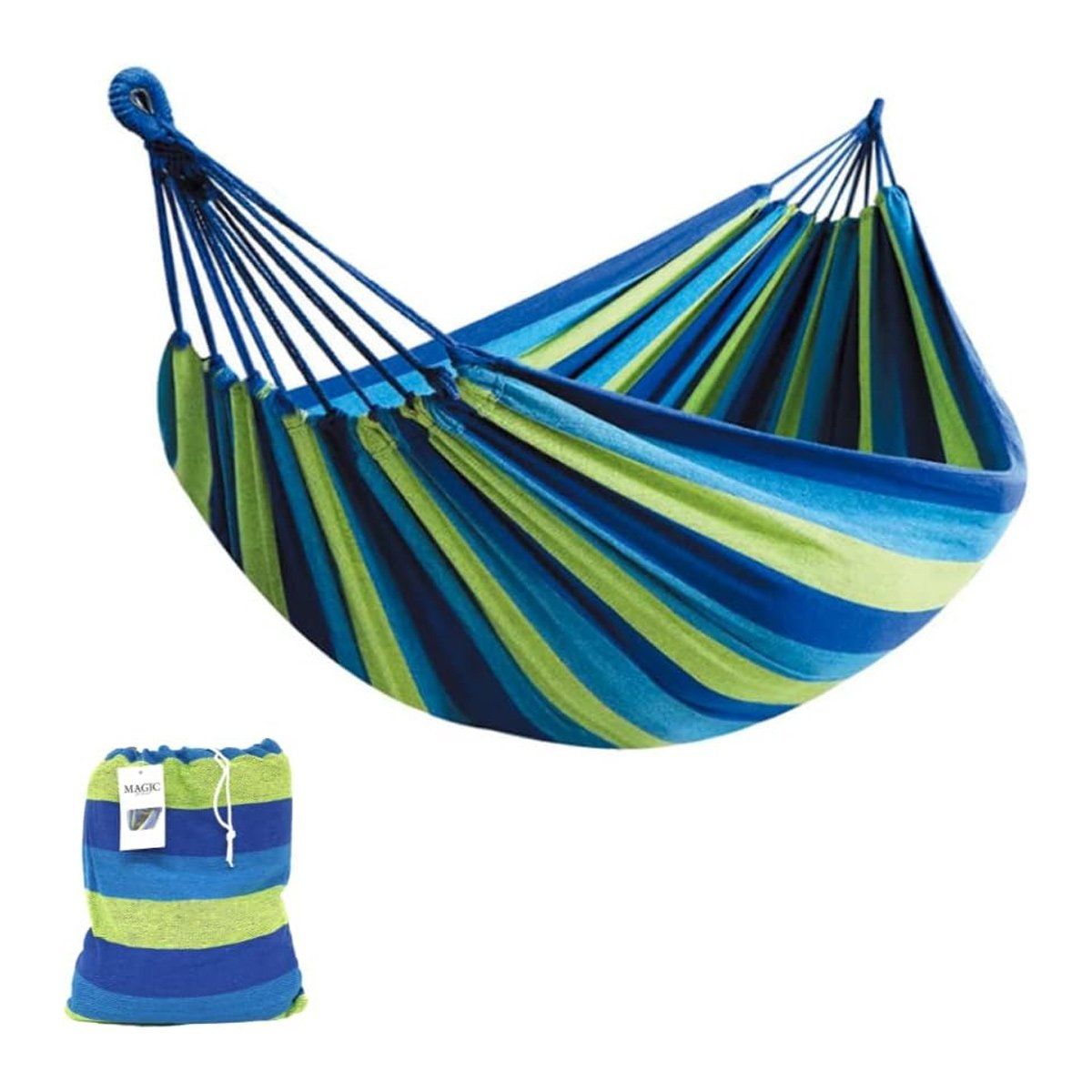 GENERICO - Hamaca De Algodón Grueso Con Extremos Reforzados - Celeste