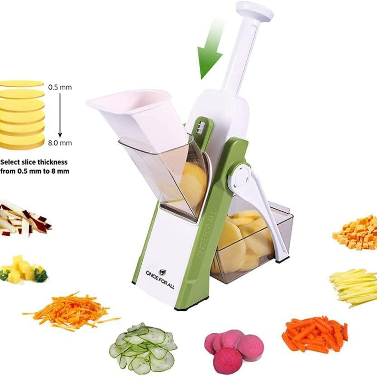 GENERICO - PICADOR VERDURAS - MÁS DE 32 TIPOS CORTES-MULTIFUNCIONAL
