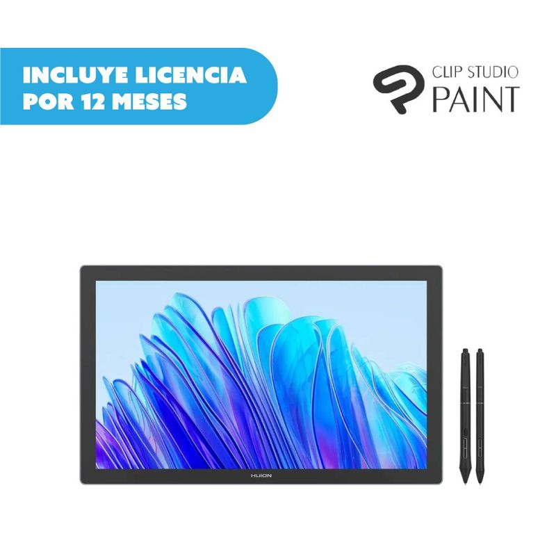 HUION - HUION KAMVAS PRO 19 (4K) + LICENCIA CLIP STUDIO PAINT PRO